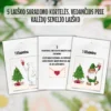 Kalėdų laiško suradimo kortelės