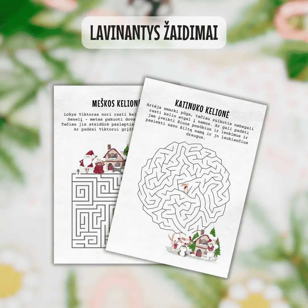Lavinančios kalėdinės užduotys