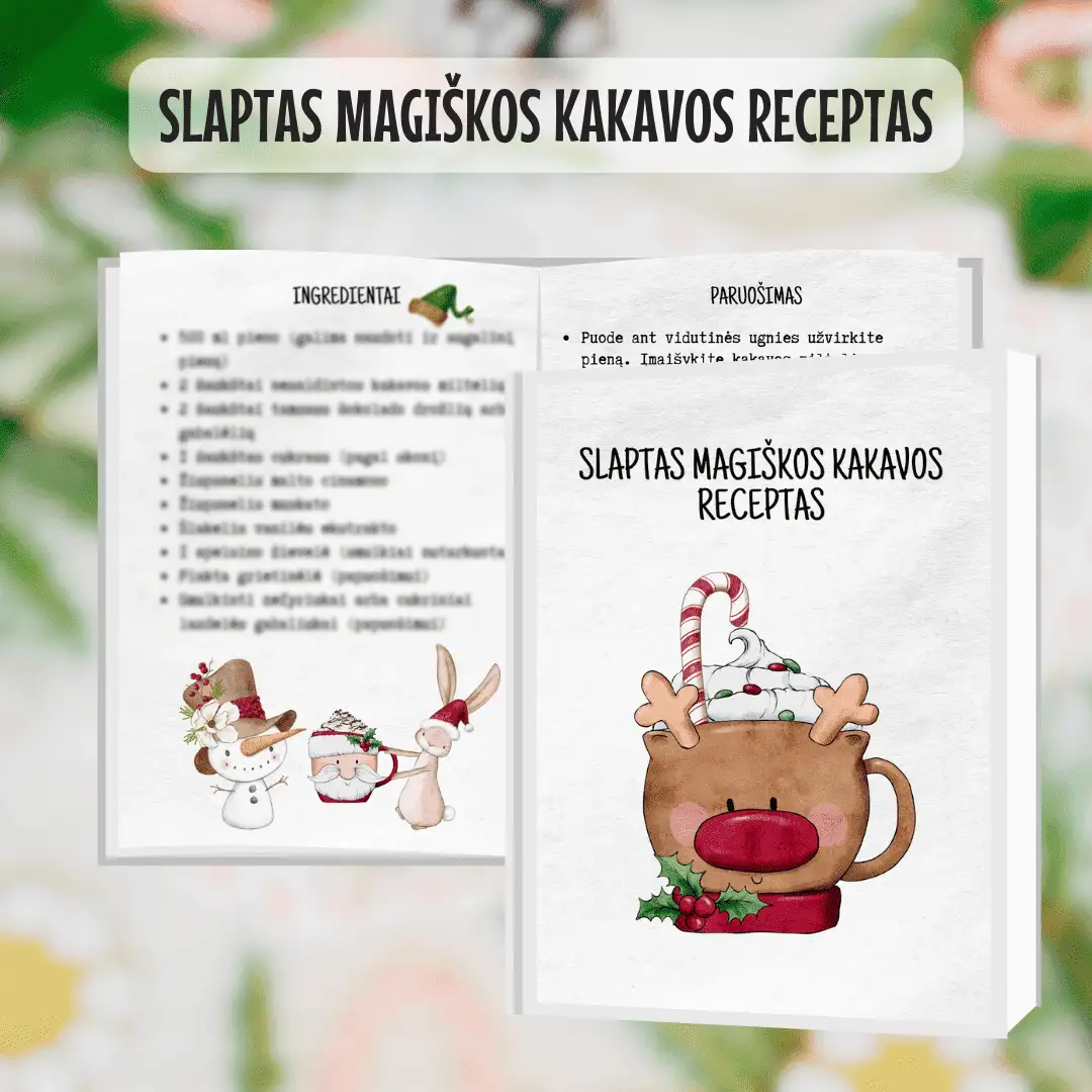 Kalėdinės kakavos receptas